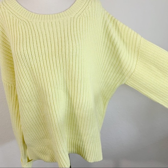 NWT Sanctuary Now or Never Ribbed Pullover Sweater in Ice Lime Cyber Disco - Picture 3 of 9